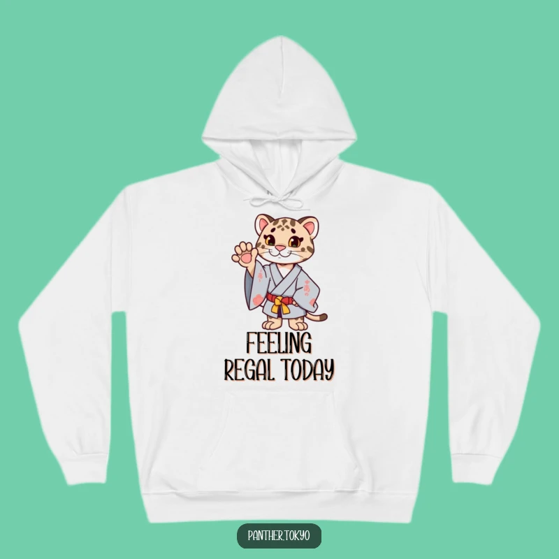 Funny Proud Panther Kimono Hoodie: Ceremonial Style, Warm Humorous Gift